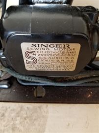 Antique Singer sewing machine plate