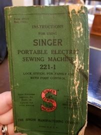 Singer Portable Electric Sewing Machine 2-1-1  instruction manual