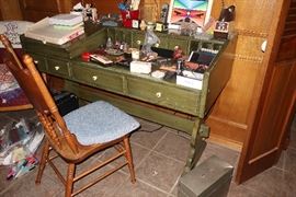 Green desk