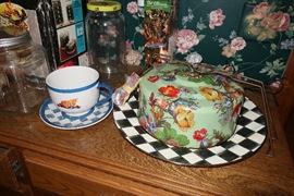 MacKensie Childs cake holder