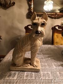 Scottie Dog Chalkware
