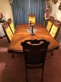 1950's Dining Room Table and Chairs.  Top of Table in  Incredible Condition
