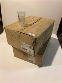 Two Cases of 24 ea water Glasses