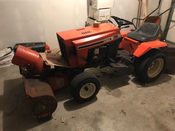 case 226 with parts for mower 
