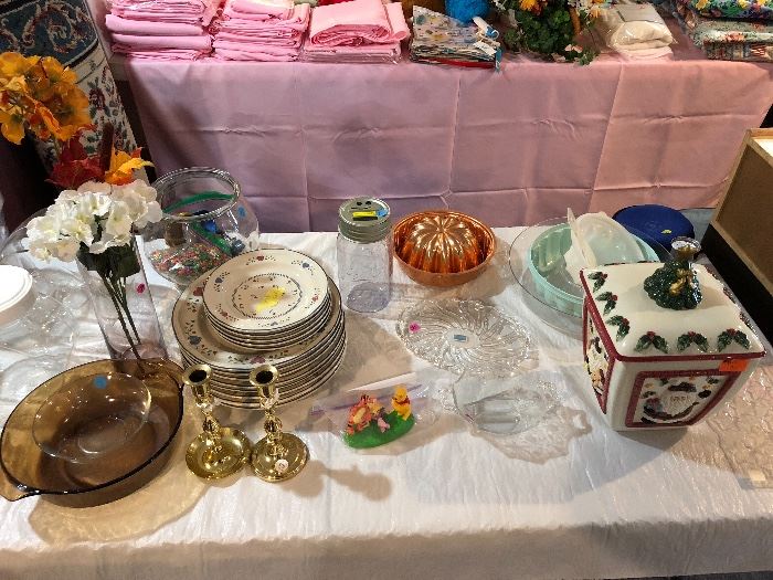 Lots of glass ware, misc.