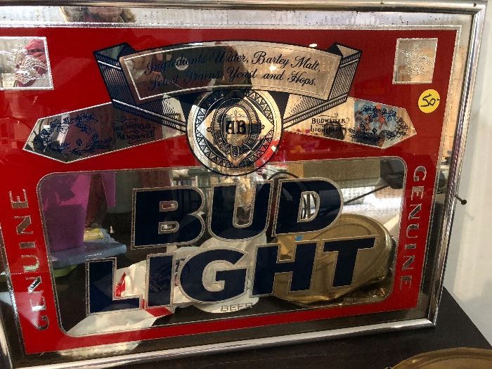 Bud light mirror