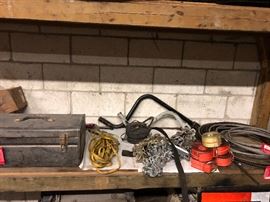 Tools, cables, straps Ect.