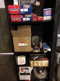 New car parts still in boxes