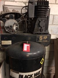 Black max 5 hp two stage air compressor