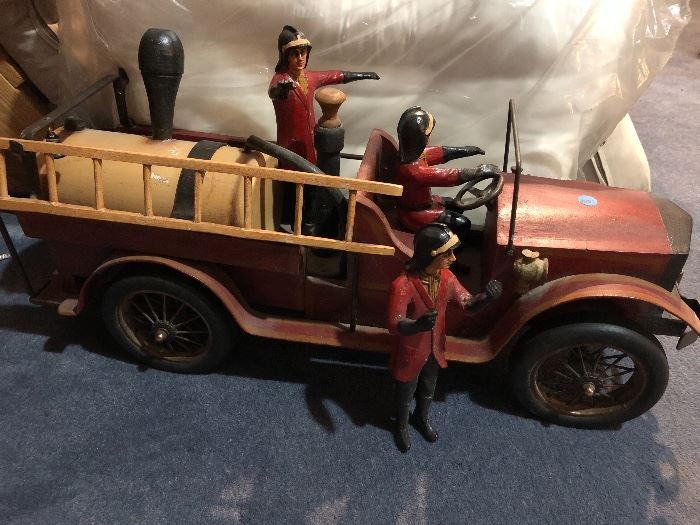 Wooden fire truck