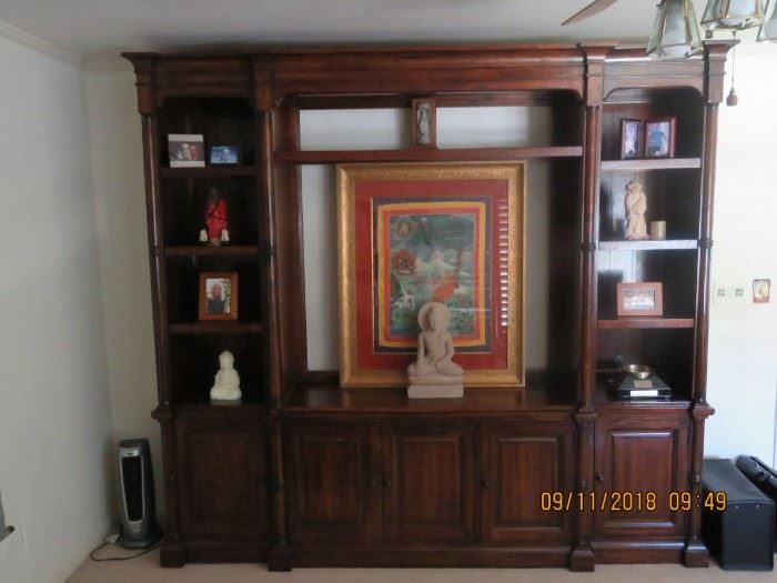 Large Indonesian display/entertainment center.