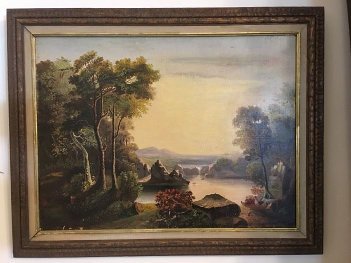 James Hope oil on canvas signed and dated 1851. Rare piece!