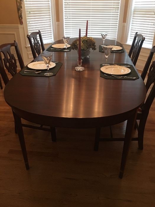Henkel Harris dining room table and chairs