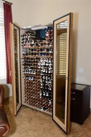 Wine fridge holds 680 bottles of "THE GOOD STUFF"