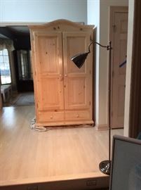Solid wood armoire or entertainment center