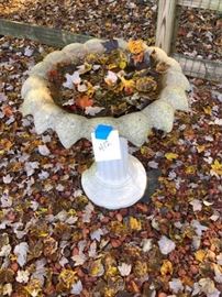 Outdoor Concrete Bird Bath                   https://ctbids.com/#!/description/share/63695