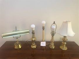 Assorted Brass Lamps https://ctbids.com/#!/description/share/63706