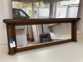 Tiger Oak Hanging Mirror Mantle https://ctbids.com/#!/description/share/63725