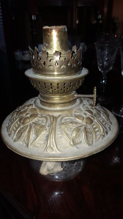 Base of brass lamp