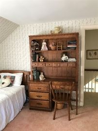 3 twin beds  and dressers , desks 