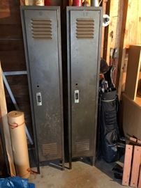 Two 1940's Lyon metal lockers.