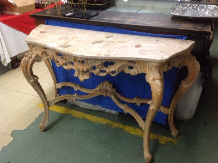 Wow nice marble top entry table