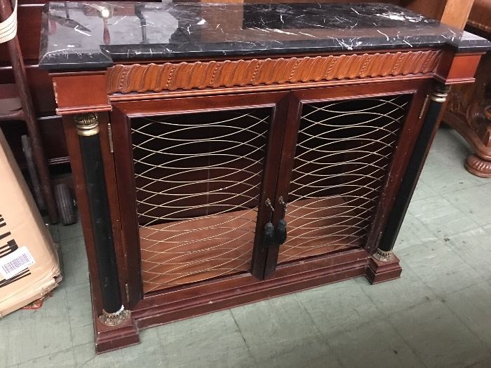 Marble top cabinet