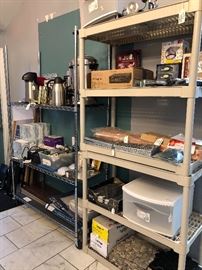 Lots of lightning, tiles, shelving, PA amplifier, coffee urns, hardware, glass blocks