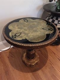#33	Round Metal Base w/Gold Display Top  23x24 - Very Heavy	 $75.00 
