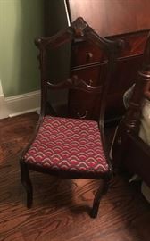 #92 Antique Chair w/needlepoint Seat $40