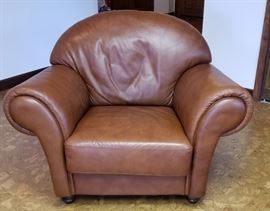 Brown Leather Club Chair