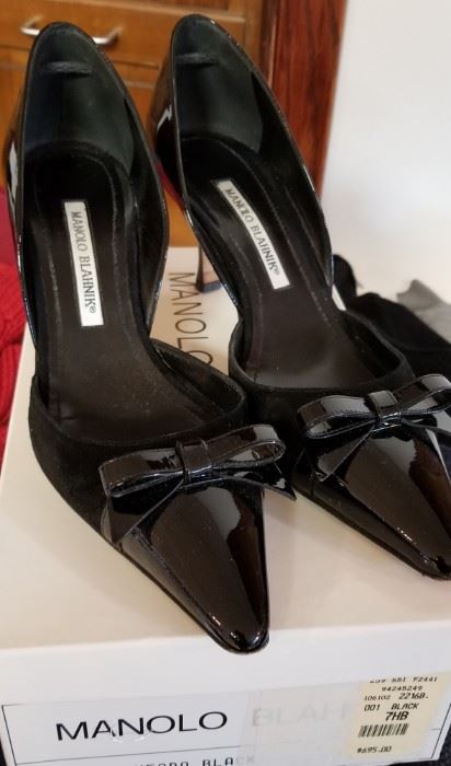 Ladies Shoes Manolo Blahnik Black Heels