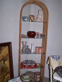 Ratan and Glass shelf