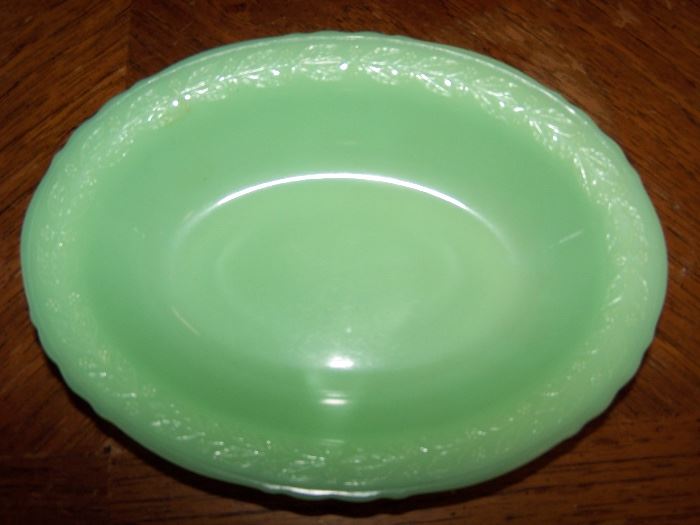 Jadeite Oval Bowl