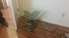 Glass top End Table