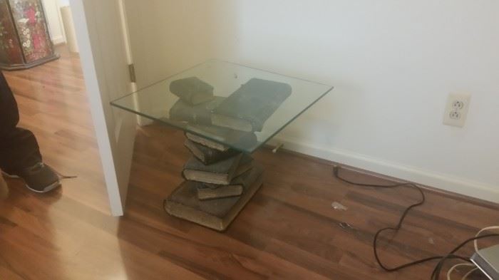 Glass top End Table