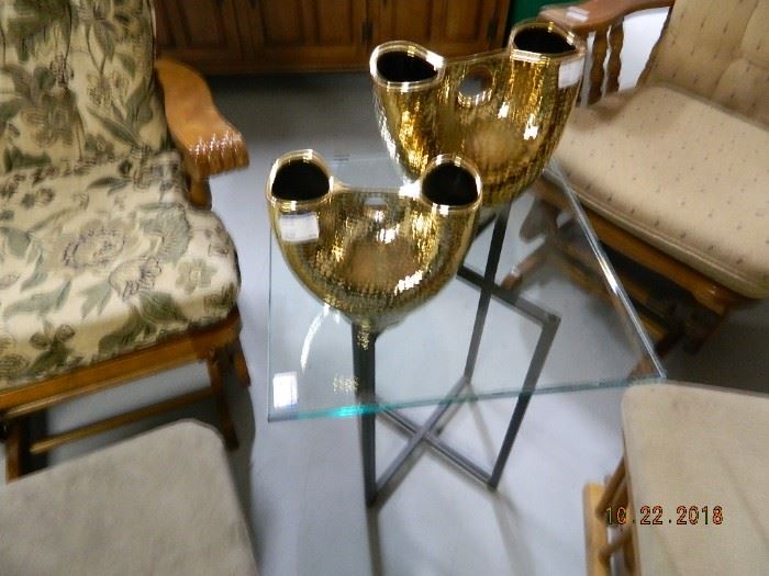 home decor/glass end table