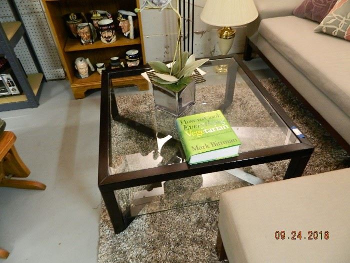glass coffee table