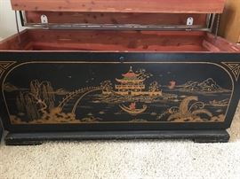 Lane Oriental Design Cedar Chest ( 42w x 2.5 tall)