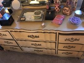 Lots of perfumes, ladies shoes, clothing, hair accessories etc