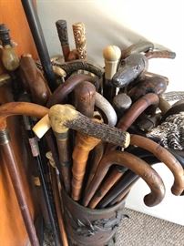 Antique cane collection