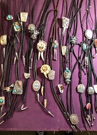 Bolo ties -All sterling & stone