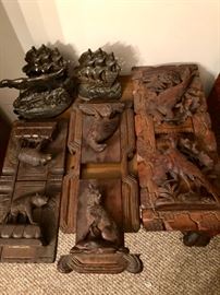 Antique book ends