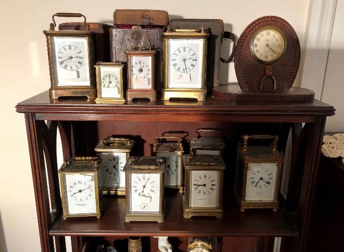 Collection of Carriage clocks