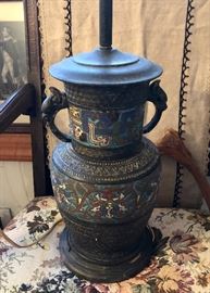 Chinese Cloissone lamp