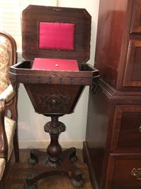 Antique sewing basket