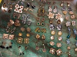 A few of the vintage jewelry pieces.  A lot of designer names.  Lots more to come.