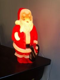 Small blow mold santa