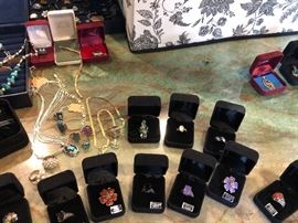 Some of the sterling rings