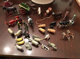 Cast iron animals made in England